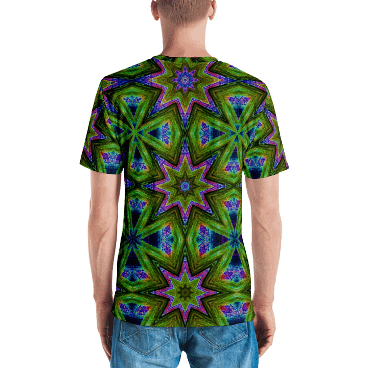 Abstract Stars and Crosses Men's Crewneck T Shirt product image (2)