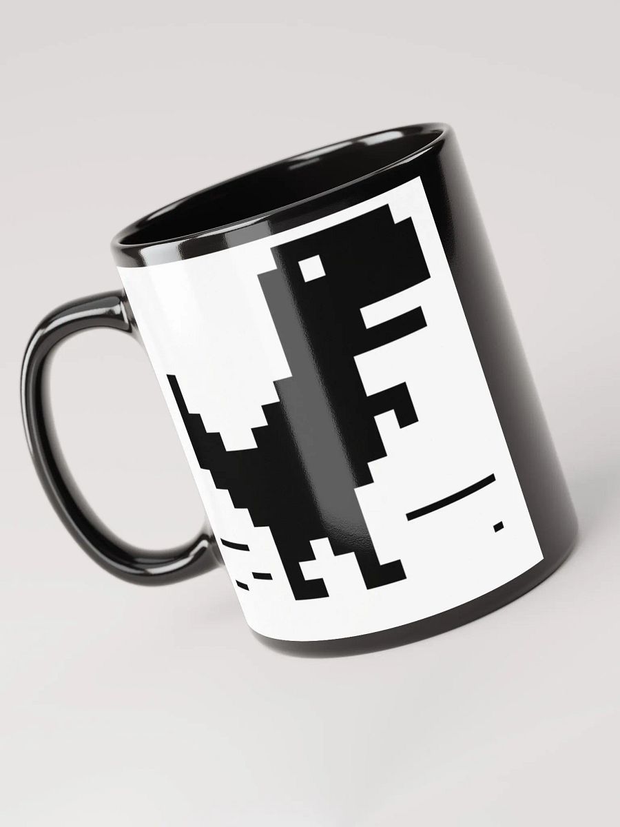 Dino Drip black glossy mug product image (5)