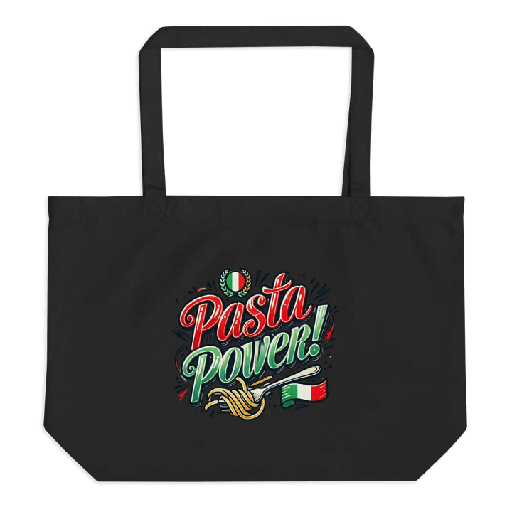 Pasta Power Eco Tote - Italian Themed Merch product image (1)
