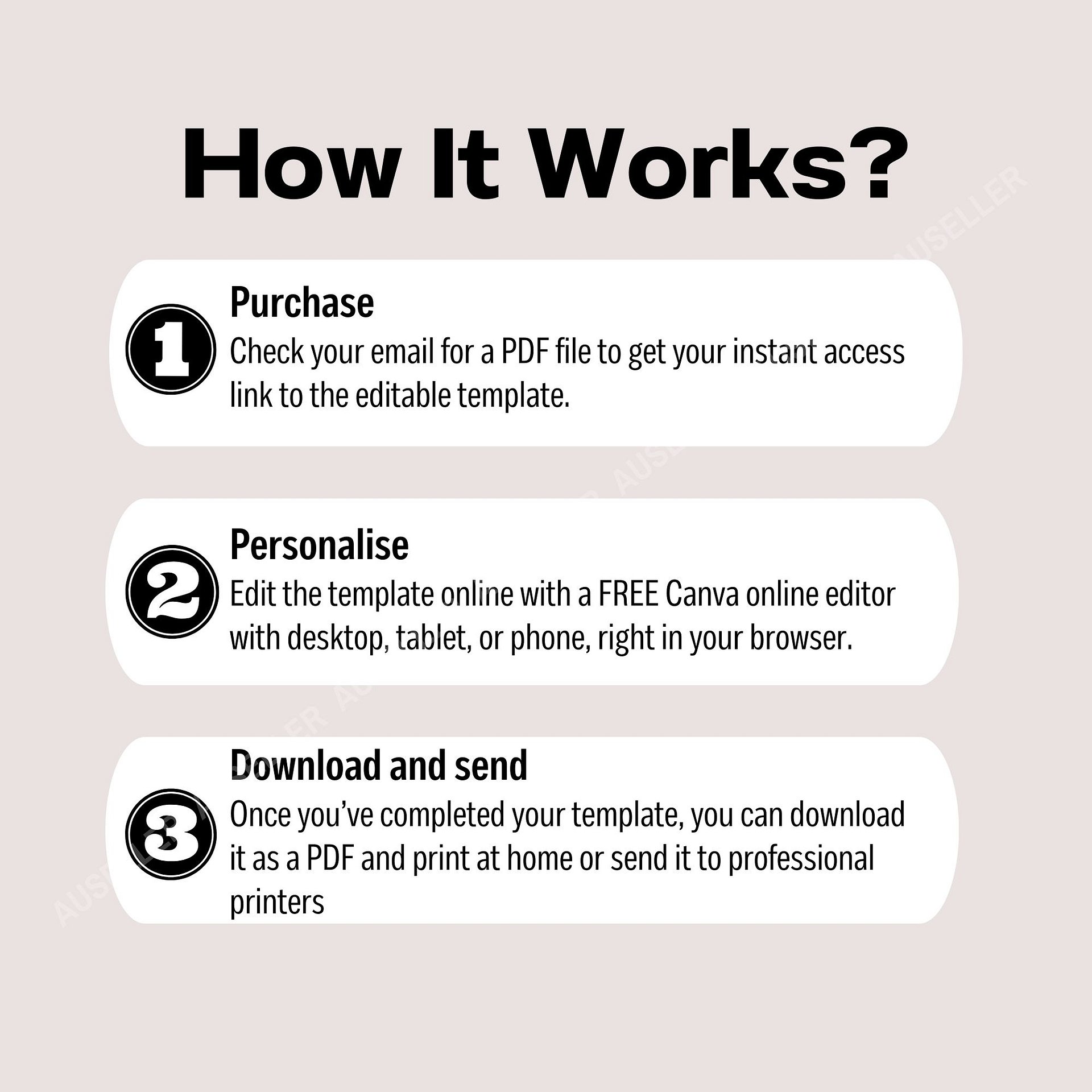 2nd Birthday Number Photo Card Canva Template product image (9)