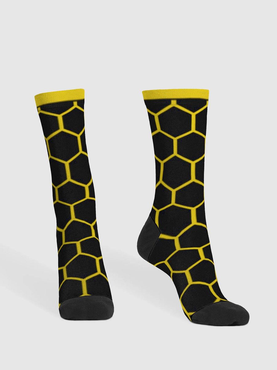 Black n Yellow Bee Panel Socks product image (2)