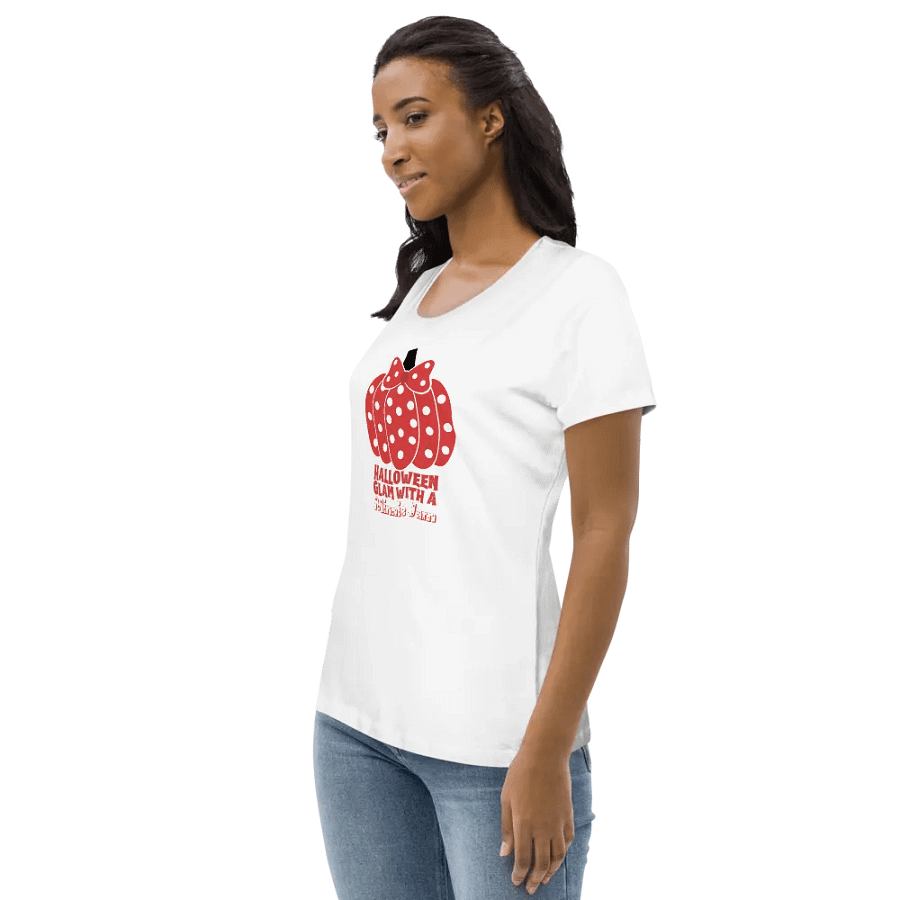 Disney Halloween Polka Pumpkin Women's Fitted Tee product image (3)
