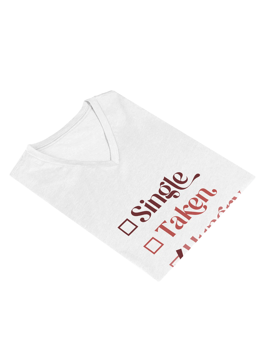 Single, Taken, or Hungry? Women's V-Neck Tee product image (3)