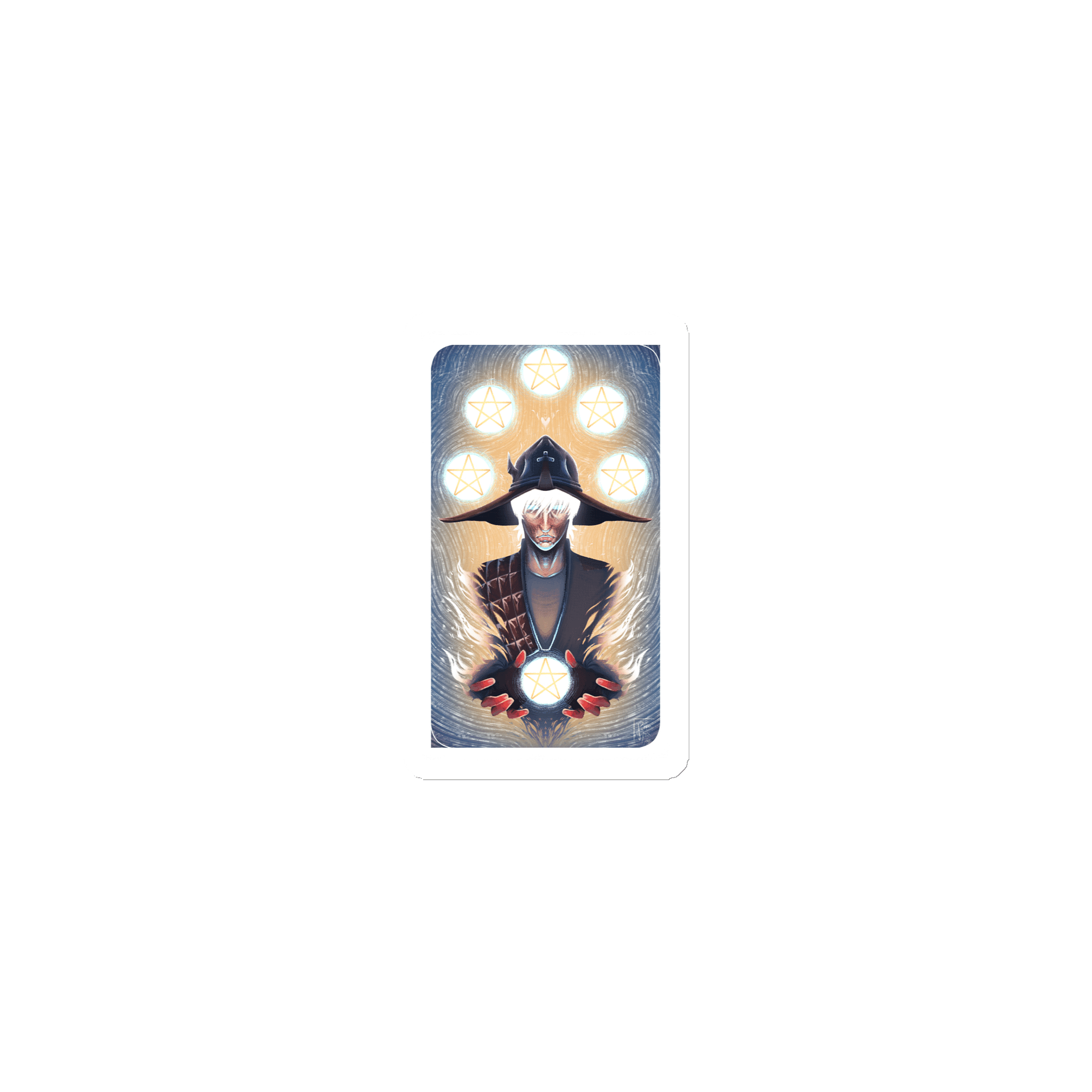 Six of Pentacles - Magnet product image (1)