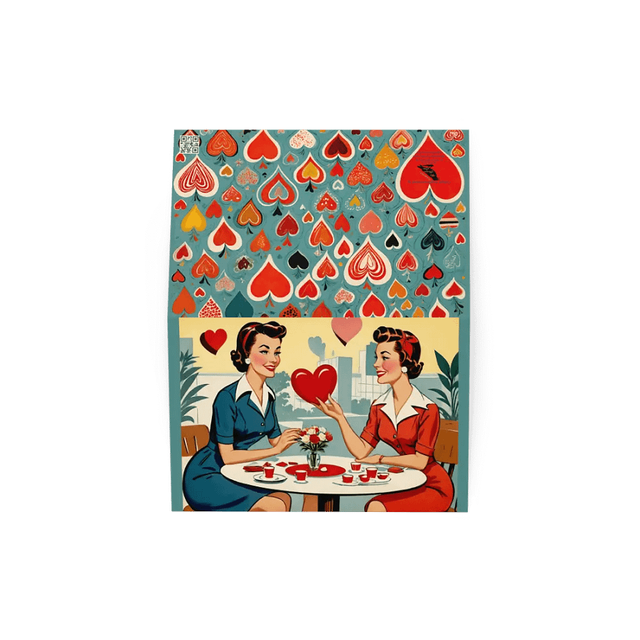 Lesbe Valentines, Bold Vintage Love Card product image (19)