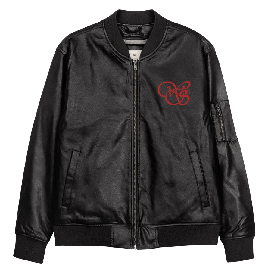 WS Faux Leather Bomber Jacket product image (12)