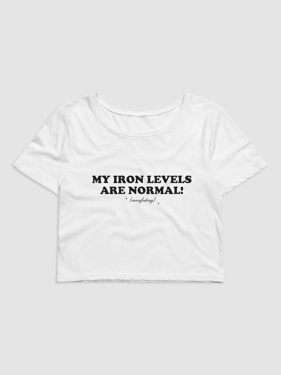 Iron Levels Baby Tee product image (1)