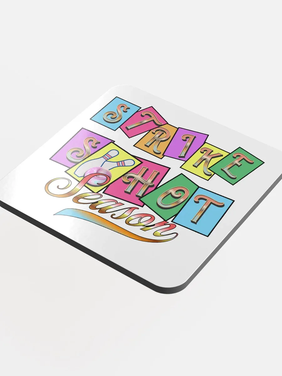 Strike Shot Season Bowling Cork Coasters product image (4)