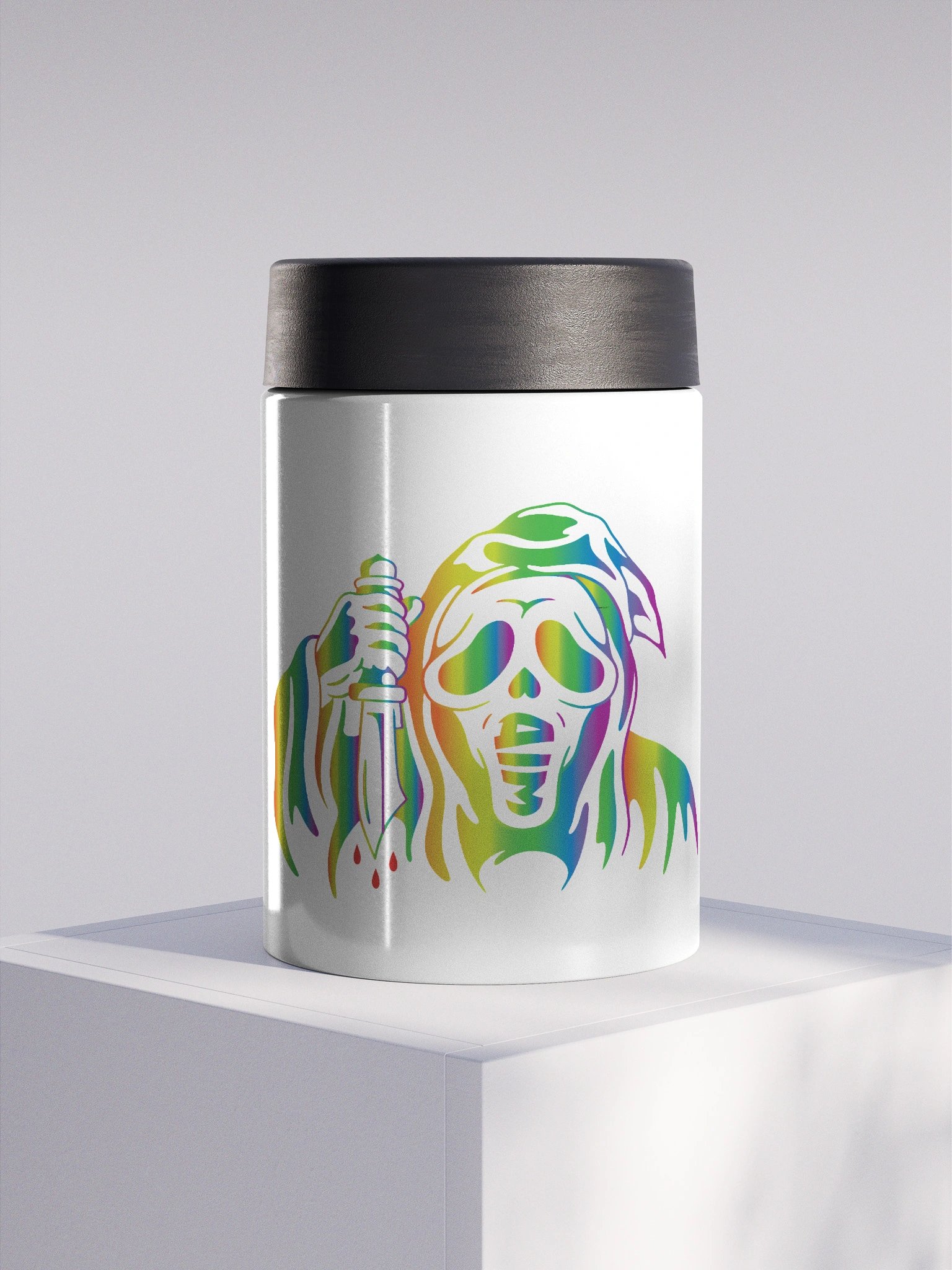 Rainbow Ghost - Stainless Coozie product image (1)