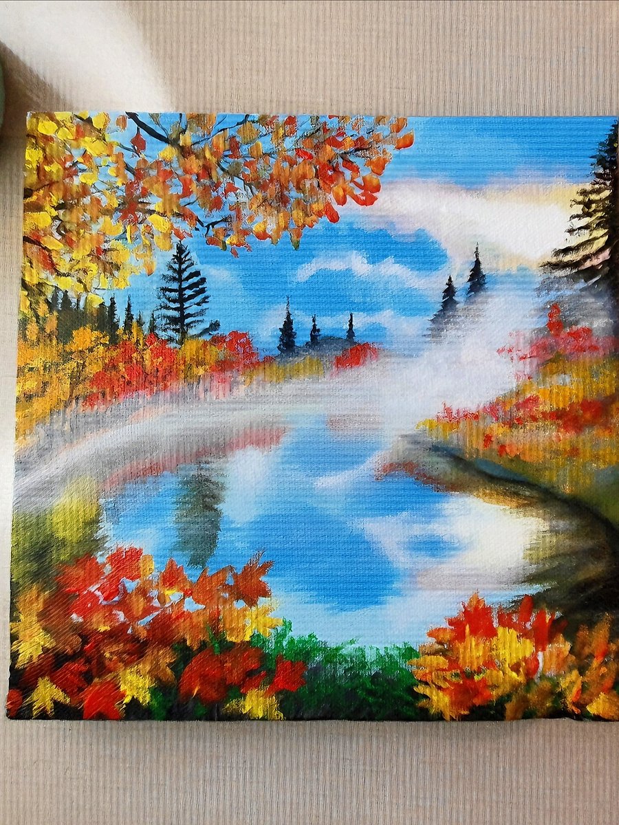 Foggy Autumn Lake product image (1)