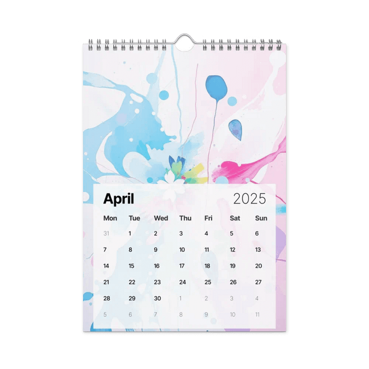 ART ABSTRACT WALL CALENDAR 2025 product image (1)