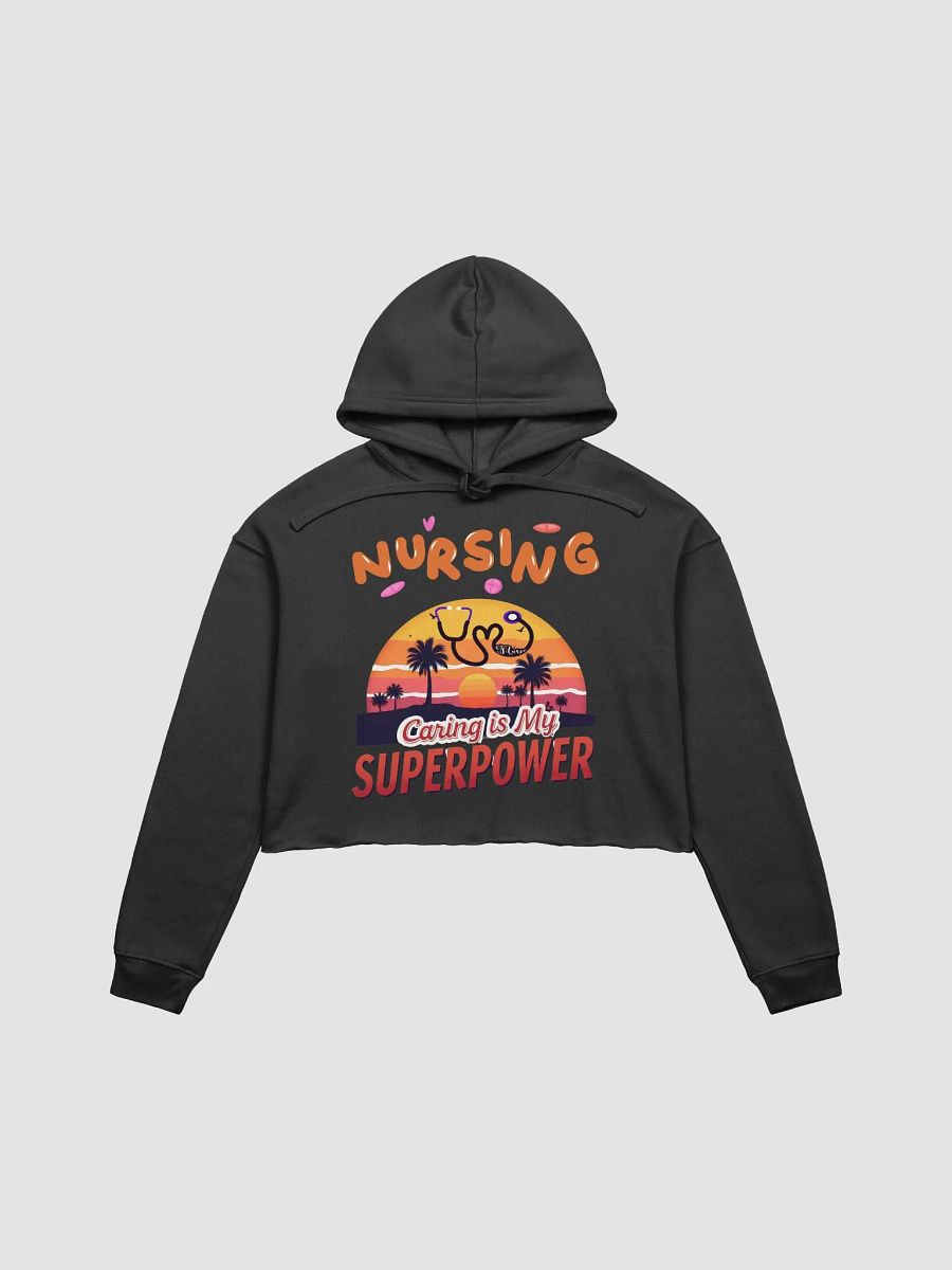 Sunset Superpower Nursing Crop Hoodie product image (1)