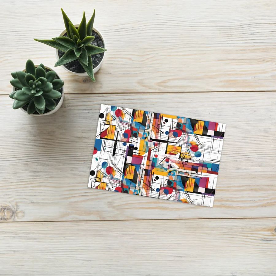 Kadinsky inspired birthday card product image (9)