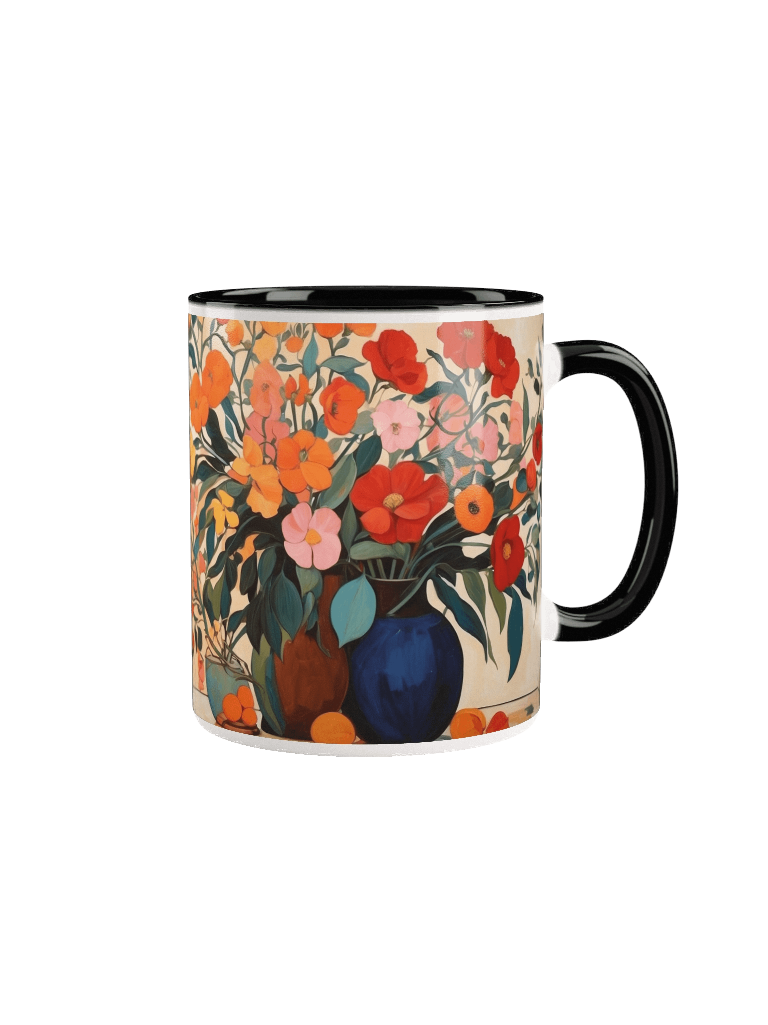 Vibrant Floral Symphony Ceramic Mug product image (6)