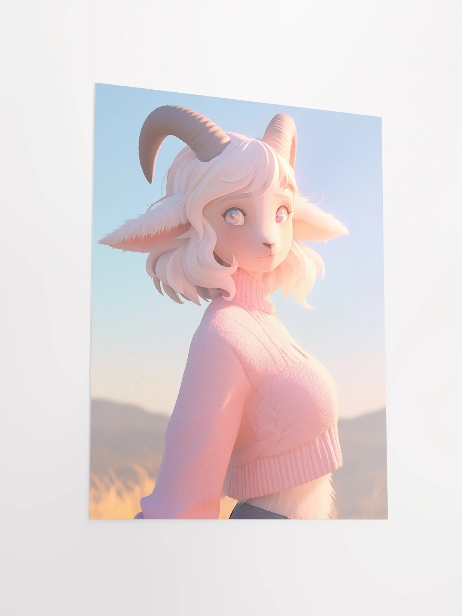Whimsical Goat-Human Hybrid Poster product image (3)