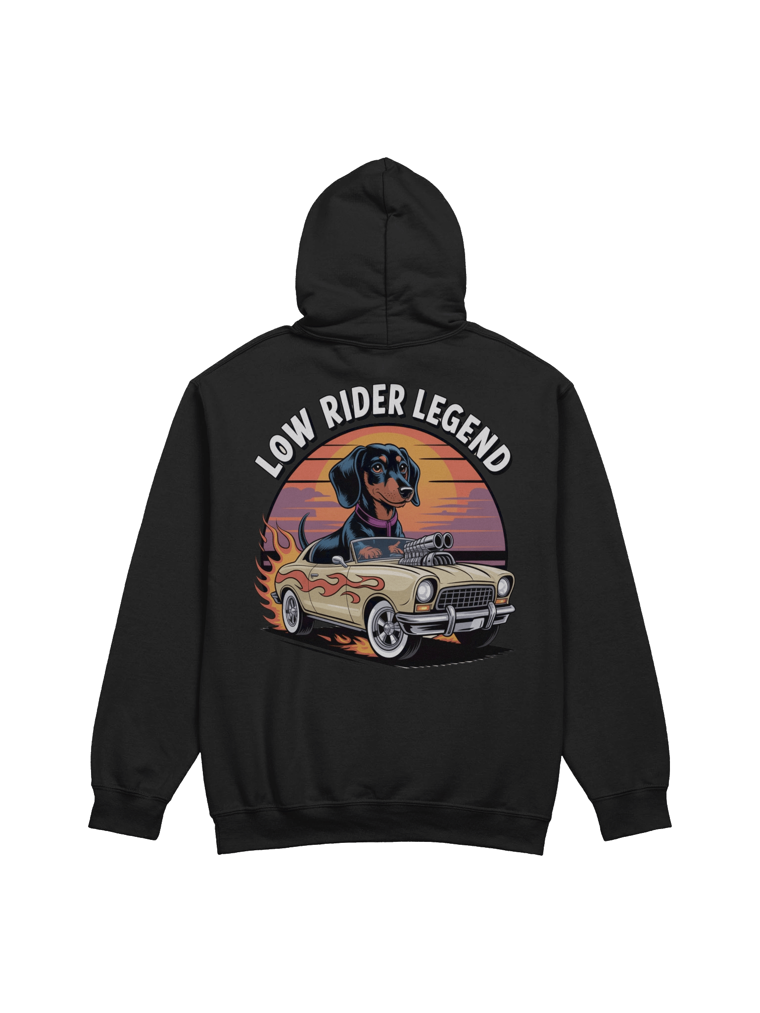 Low Rider Legend Dachshund Car Hoodie product image (5)