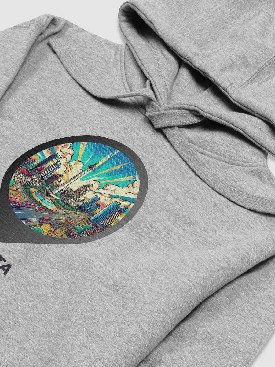 Cotton Heritage Unisex Premium Hoodie | AI Design Jakarta city product image (3)