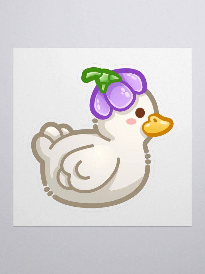 Duck with a Flower Hat (White) product image (1)