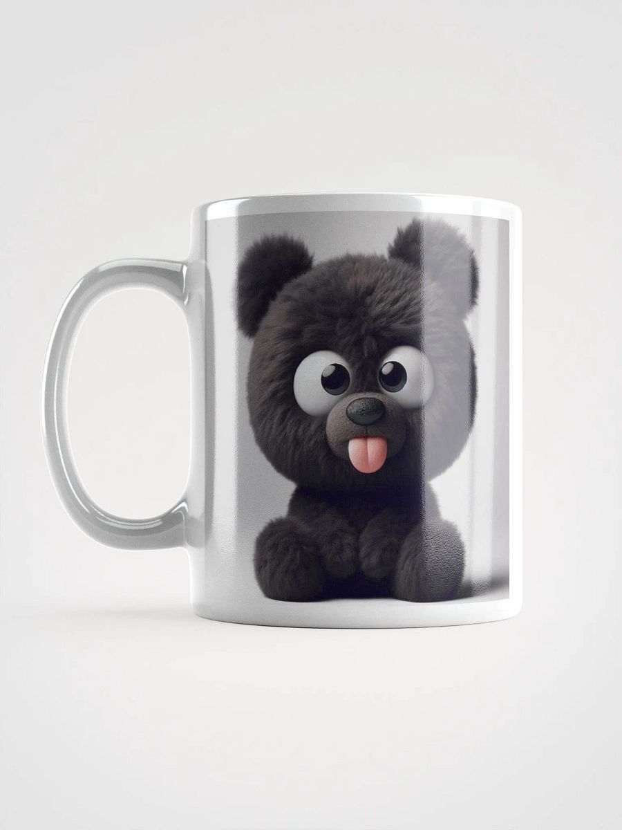 Rude Black Teddy Bear #Humorous Mug - White product image (6)