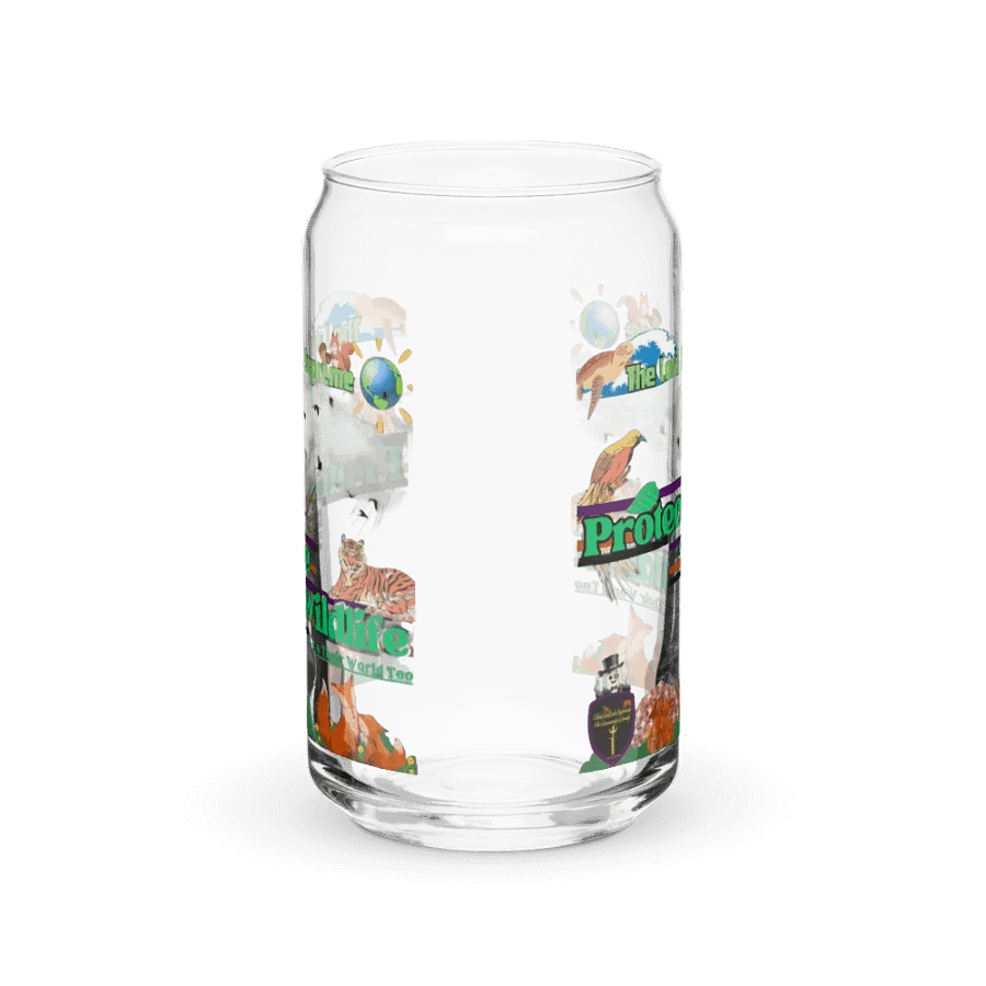 Protect The Wildlife Can-Shaped Glass product image (2)
