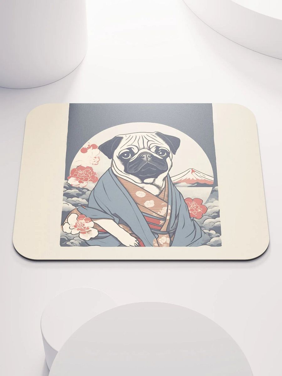 Pug Ukiyo-e Style Mouse Pad product image (3)