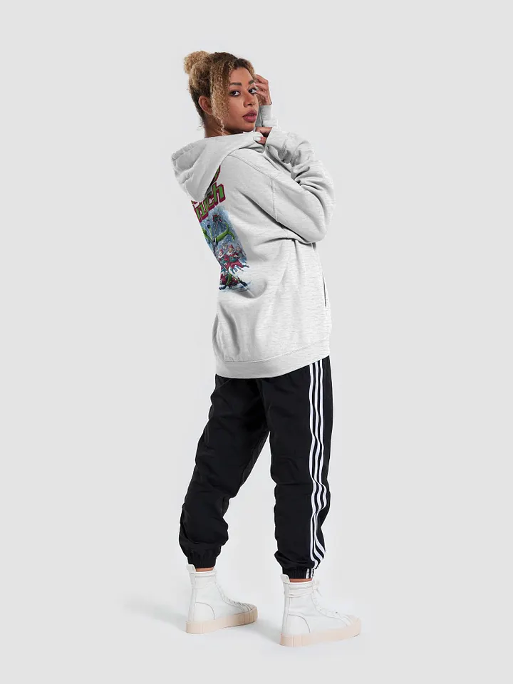 Game Day Grinch Christmas Football Hoodie- Festive Holiday Sports Apparel for Fans product image (2)