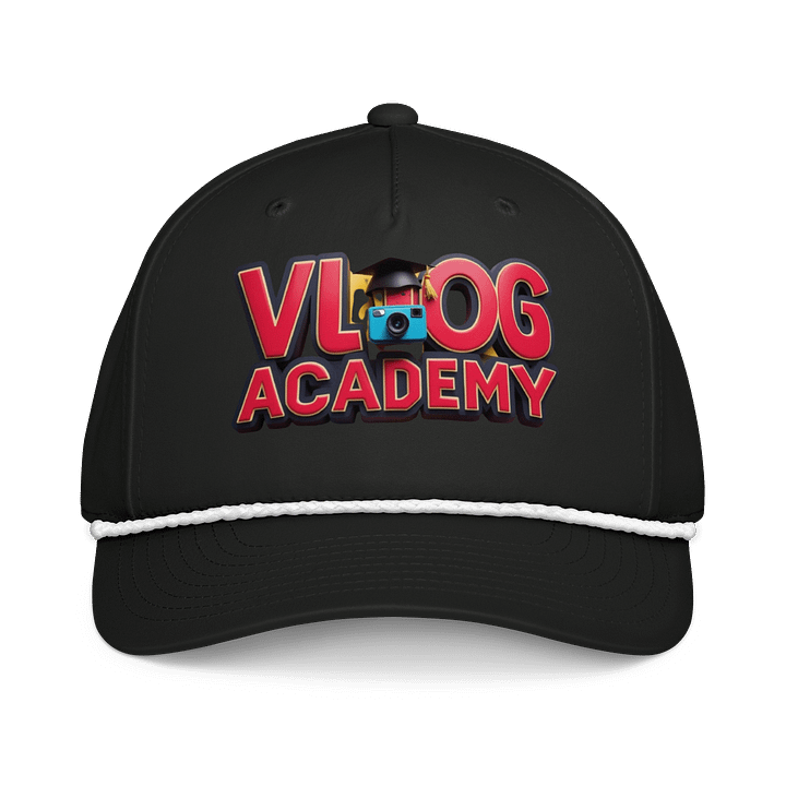 Vlog Academy Richardson Five-Panel Classic Rope Cap product image (1)
