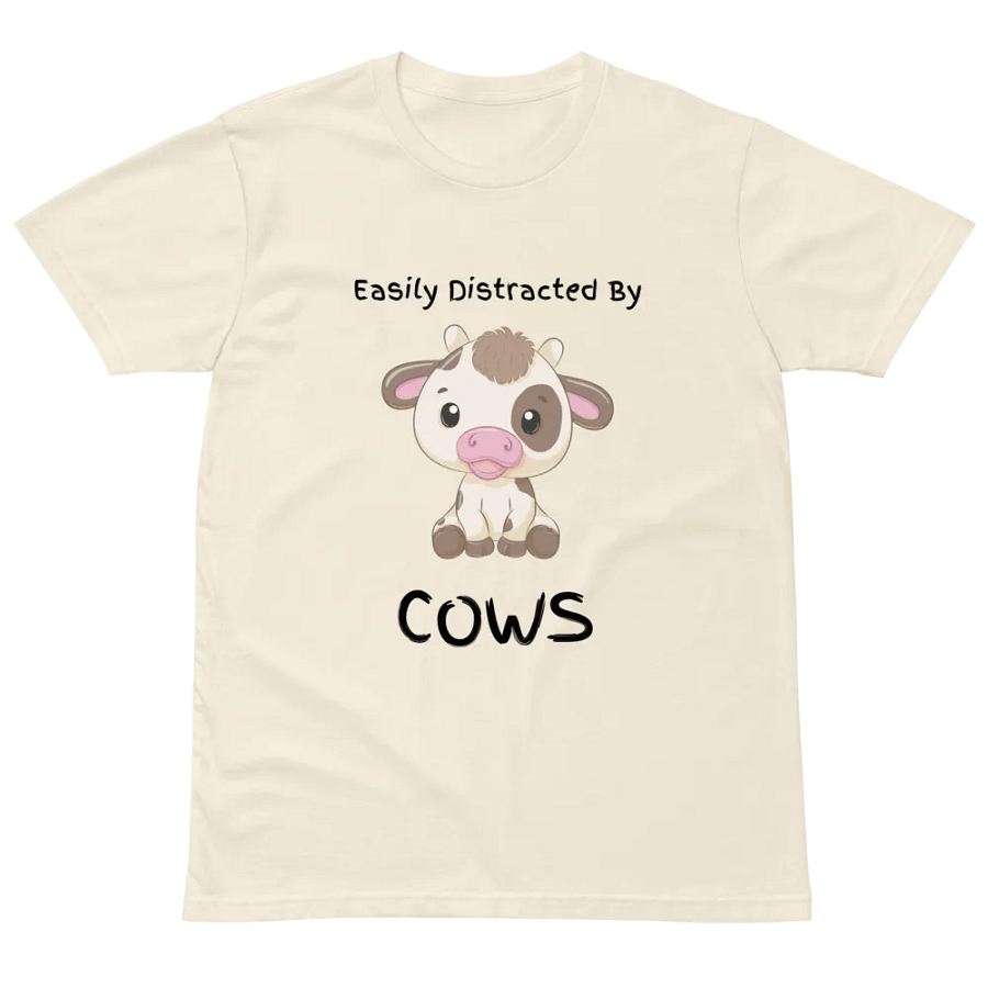 Easily Distracted By Cows Unisex Premium T-Shirt product image (2)