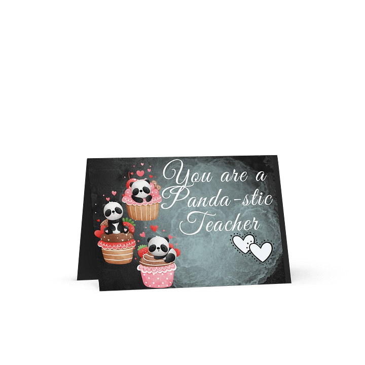 you are a panda-stic teacher greeting card product image (2)