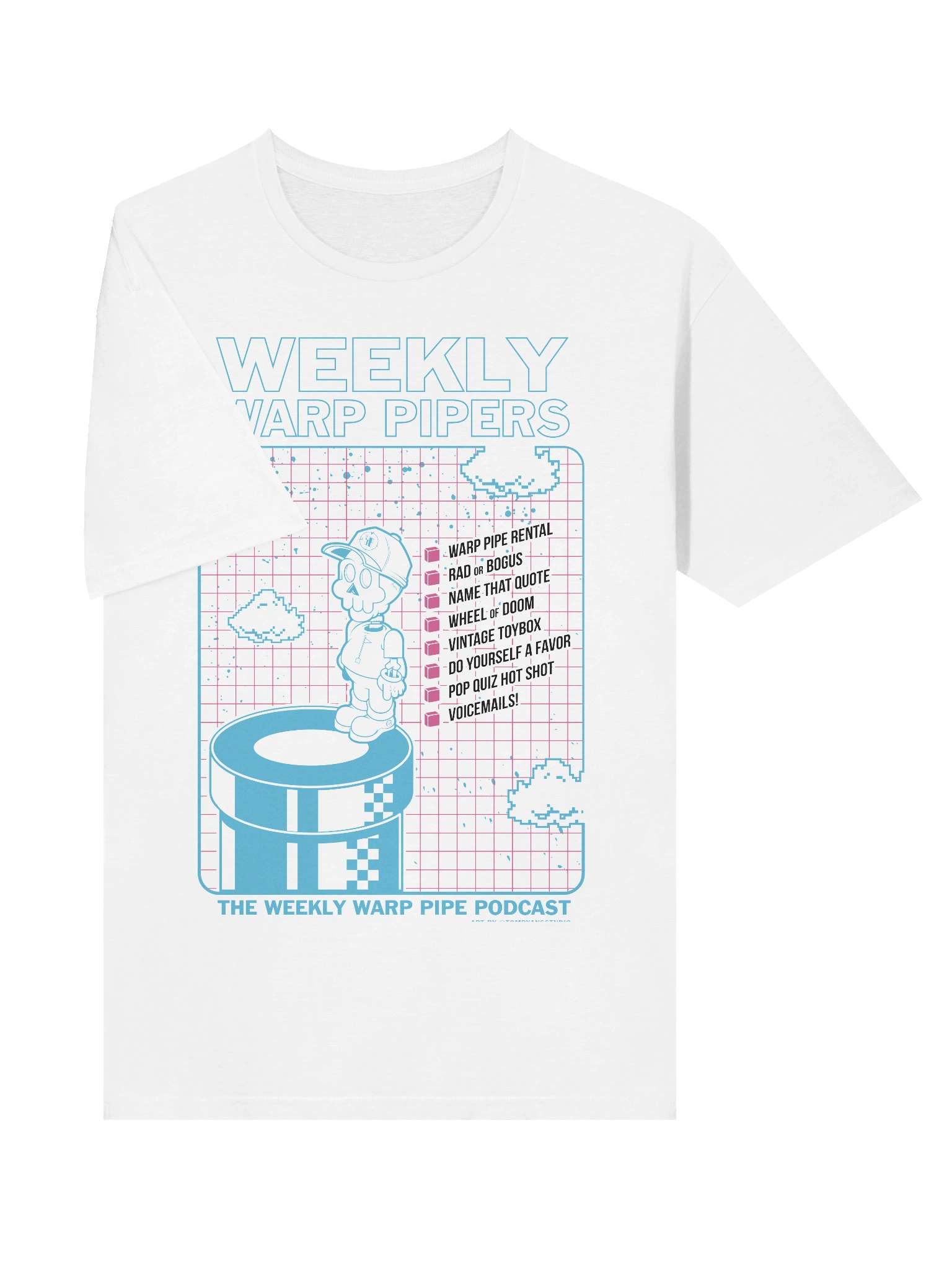 Weekly Warp Pipers (light color Blue ink) product image (5)
