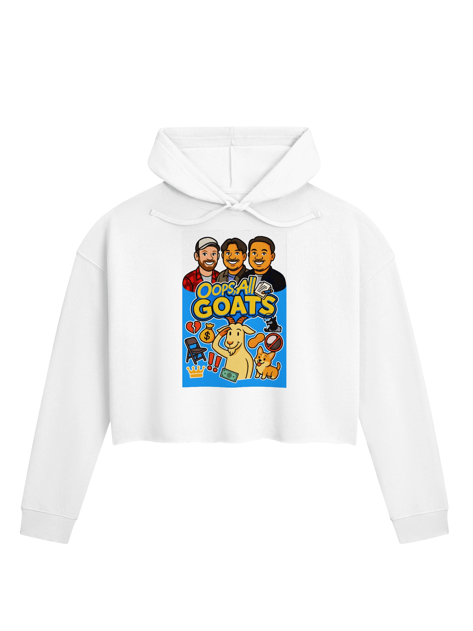 Oops, All GOATS - Cropped Hoodie product image (25)