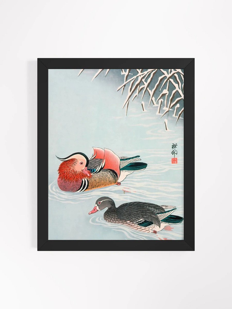 Mandarin Ducks and Snow by Ohara Shoson product image (2)