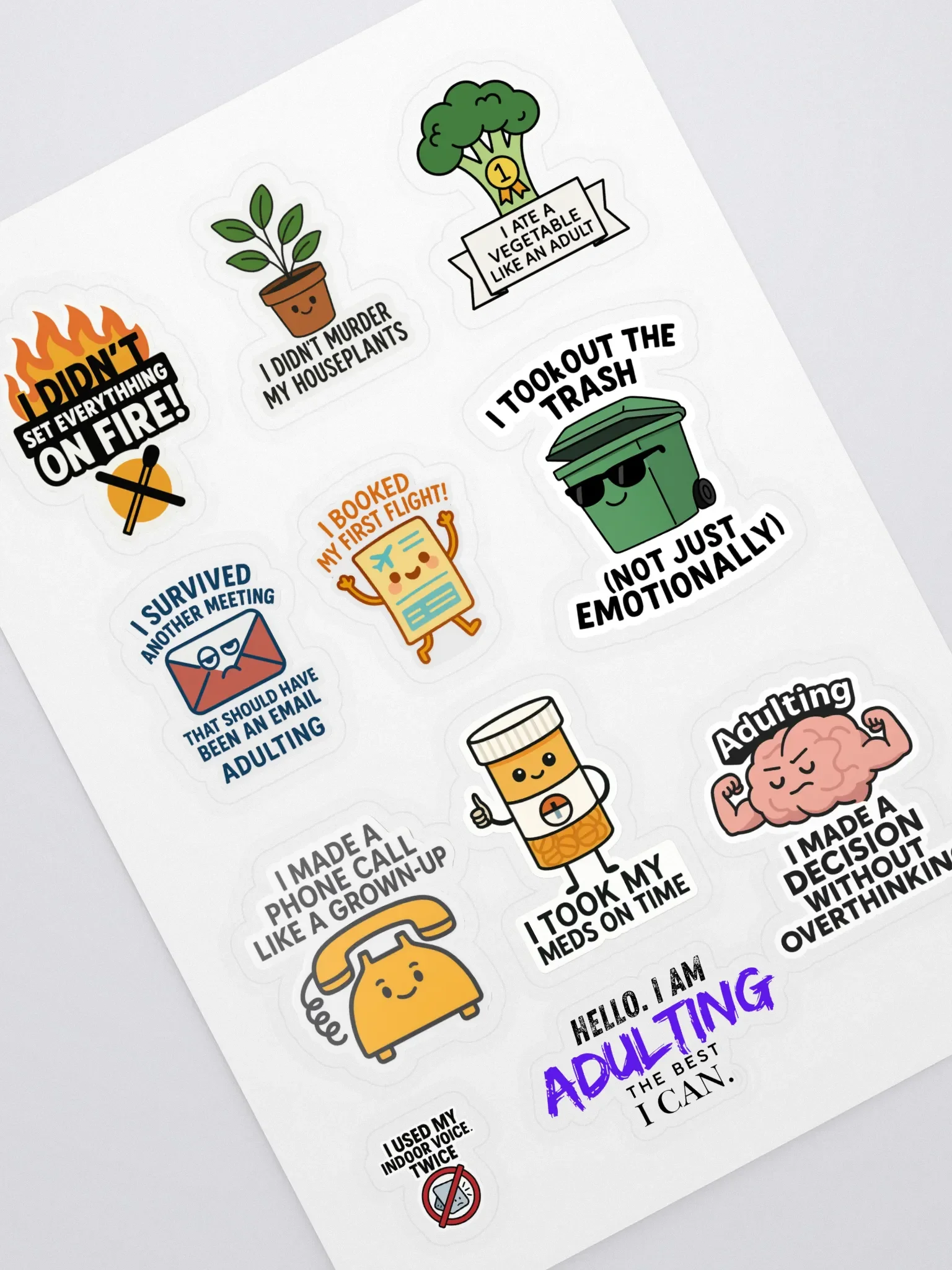 Adulting Achievements Sticker Sheet product image (1)