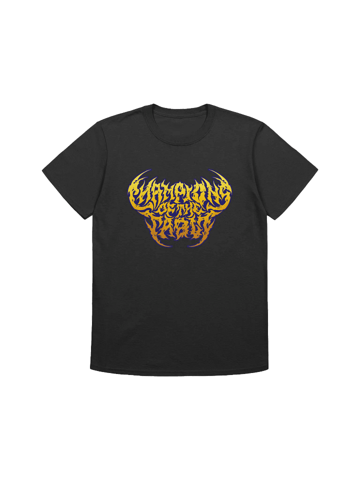 Champions of The Table - Black Metal Classic Logo Tee product image (1)