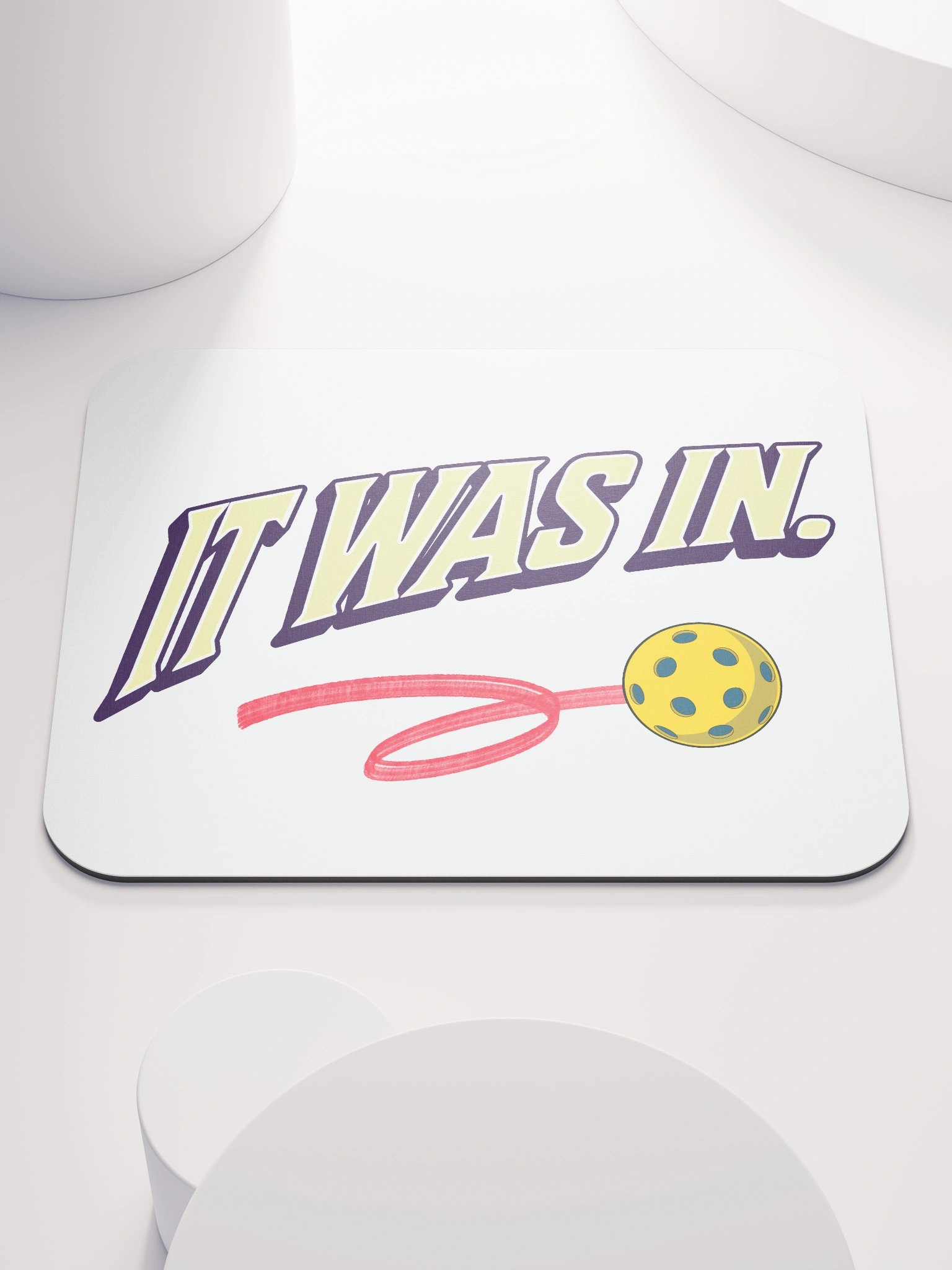 It Was In Pickleball Retro Movement Mouse Pad product image (1)