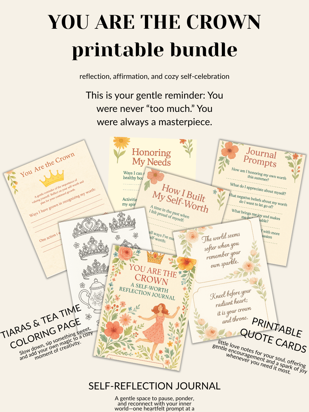 You Are The Crown printable bundle product image (1)