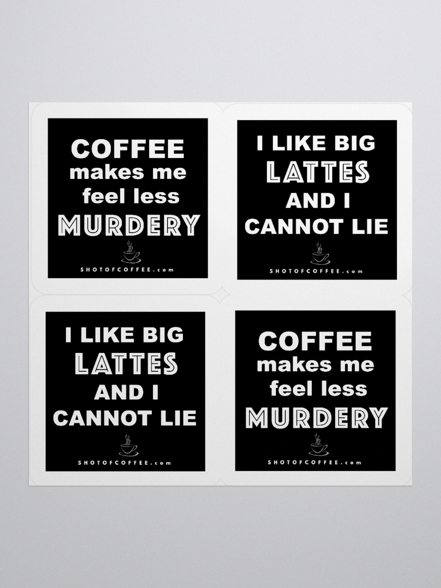 Coffee Stickers - 2 Designs product image (2)