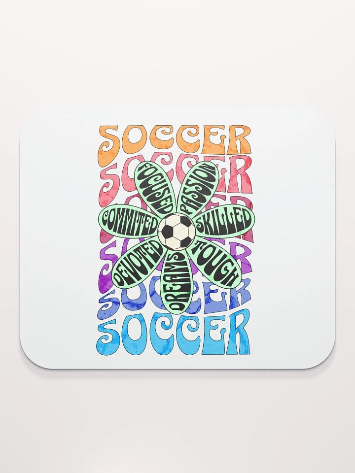 Flower Soccer Motivational Dreams Mouse Pad product image (2)