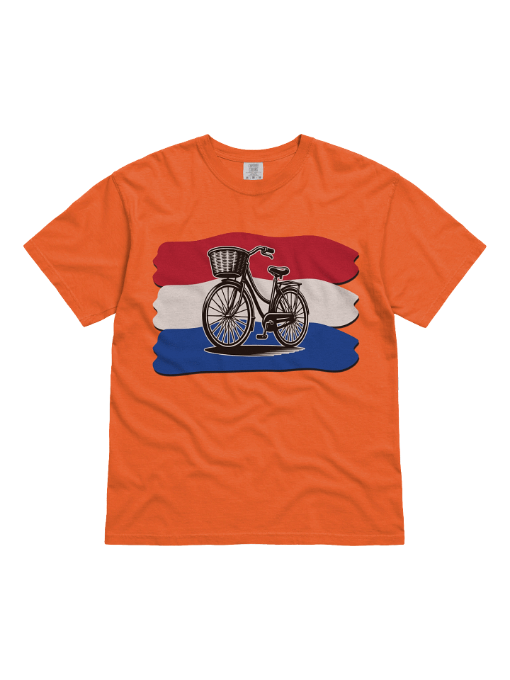 Netherlands Flag And Bicycle Premium Unisex T-Shirt product image (2)
