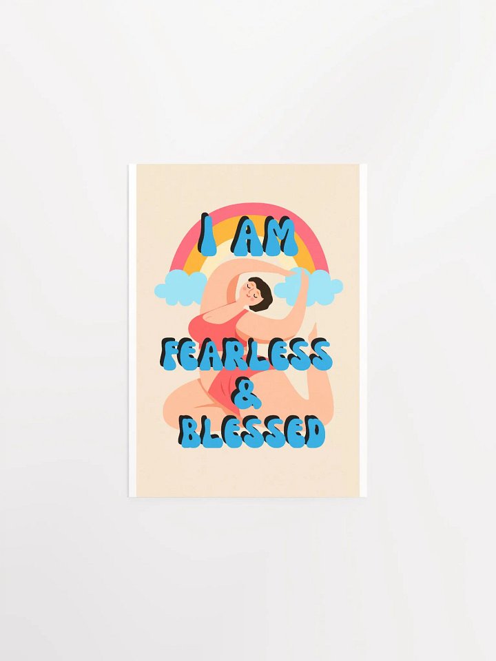 I am Fearless & Blessed Affirmation Poster product image (3)