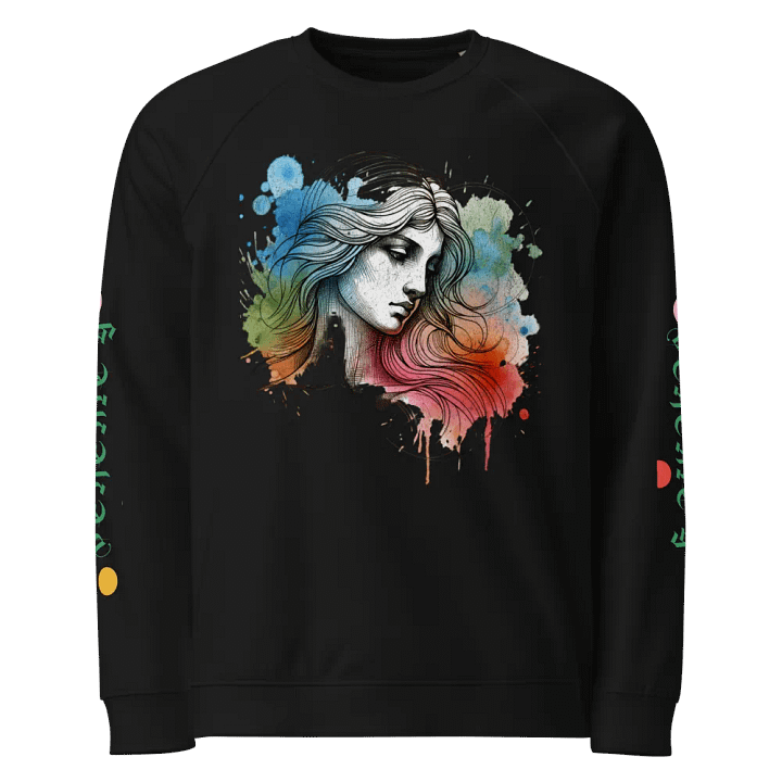 Flowing Beauty Watercolor Raglan Sweatshirt product image (1)