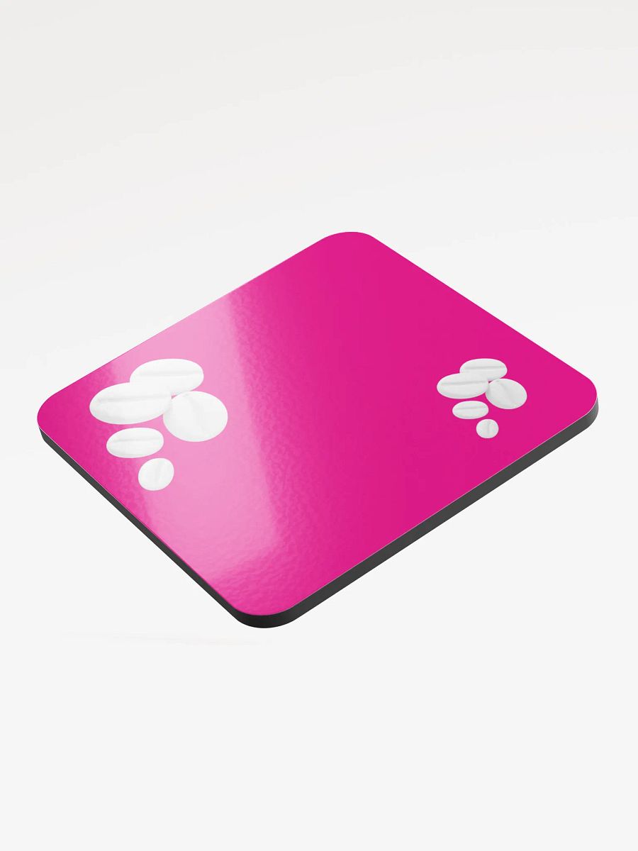 Magenta I Swear They Are Coffee Beans! White Coffee Beans Coaster product image (3)