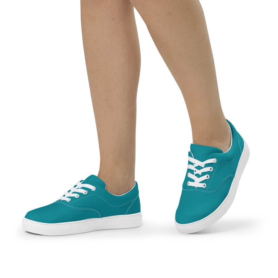 Muse Coquette Lace-Up Canvas Shoes (Sea stones candies) product image (10)