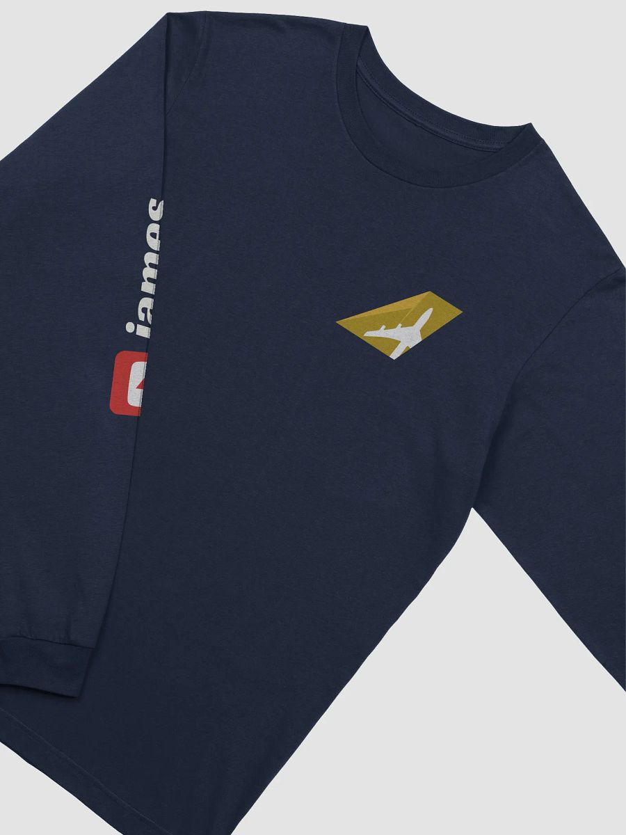 💤 First Class Pyjama Long Sleeve Top (Navy) - Two-Tone Gold Tailfin product image (3)