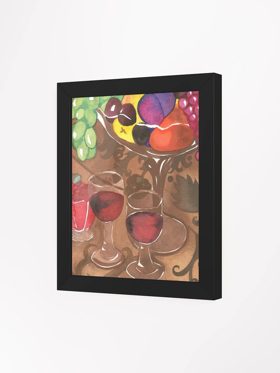 Wine and Fruits Framed Print product image (33)