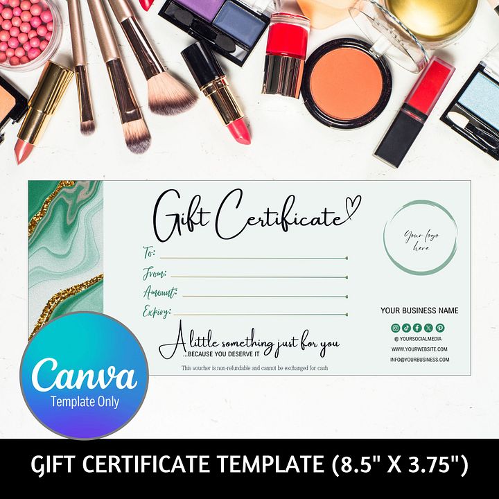 Esmeralda - Gift Certificate Template product image (1)