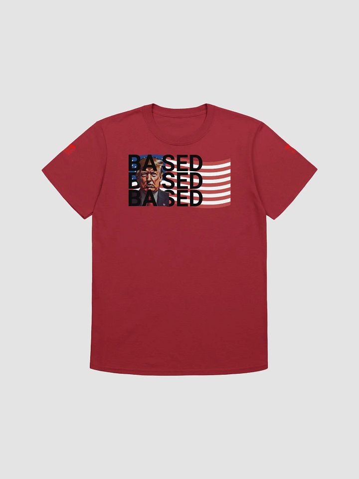 BASED American Flag Mugshot + Bold Letters ~T-Shirt 1~ product image (1)