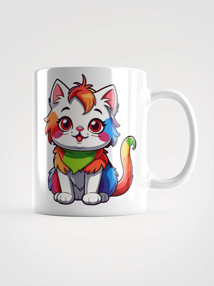Cute Rainbow Color Cat 8 , Mug product image (1)