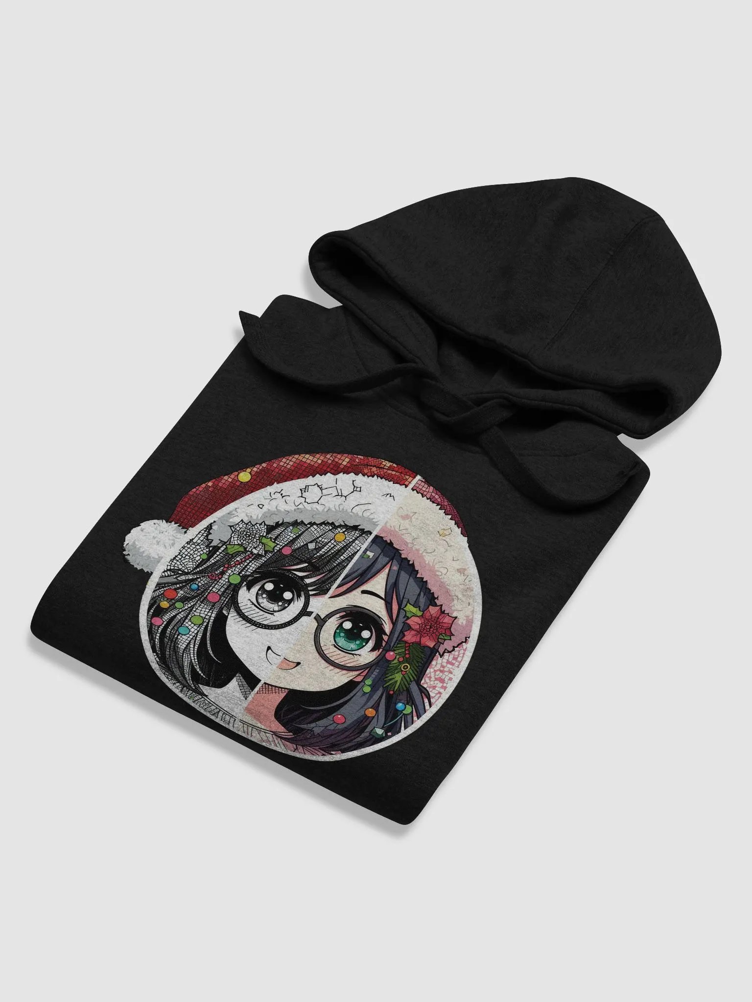 Santa Anime Style Unisex Hoodie product image (55)