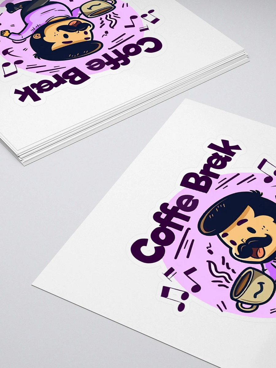 Coffee Break Purple Sticker product image (15)